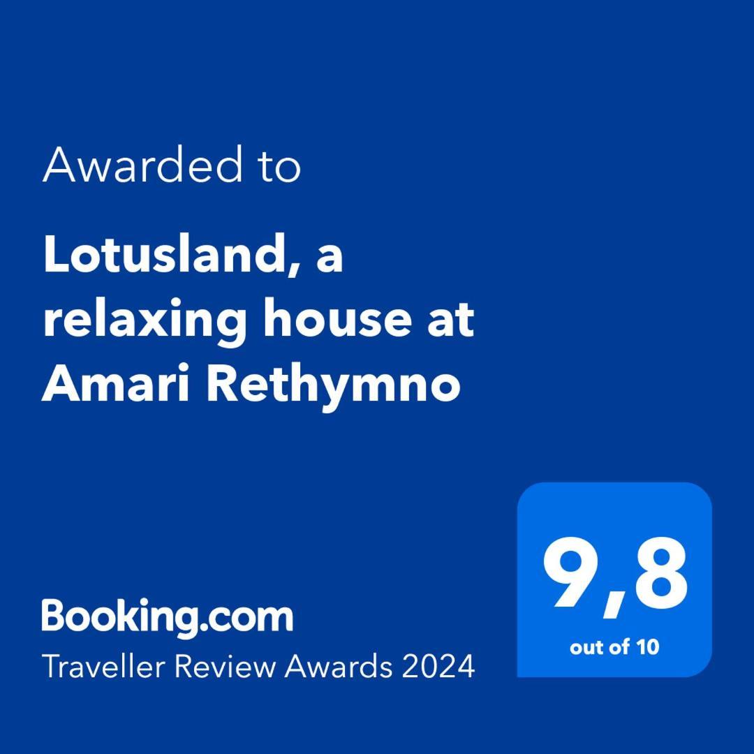 Lotusland, A Relaxing House At Amari Rethymno Agia Fotini (Crete) Exterior foto